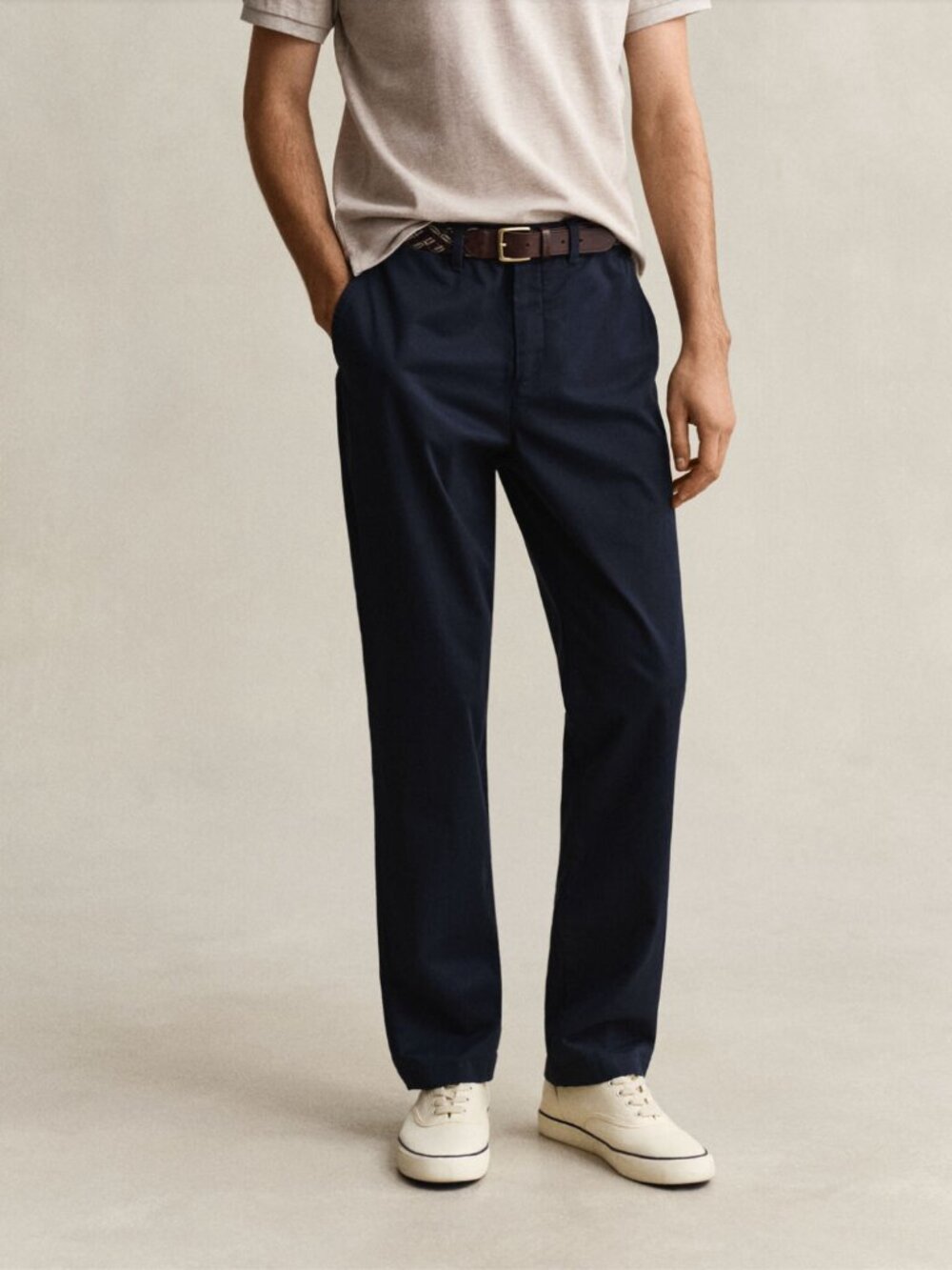 NWT GANT Sim Classic Chinos Evening Blue